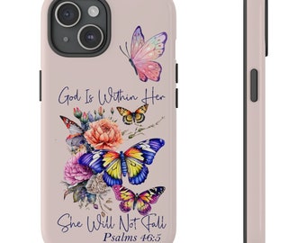 Christian Bible Verse Phone Case, Religious Scripture Gift, iPhone 17 16 15 14 13 Pro Max 8 Plus X, Samsung Galaxy S24 S23 Christian gifts