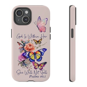 Capa de telefone com versículos bíblicos cristãos, presente de escritura religiosa, iPhone 15 14 13 12 11 Pro Max 8 Plus X, Samsung Galaxy S24 S23 presentes cristãos