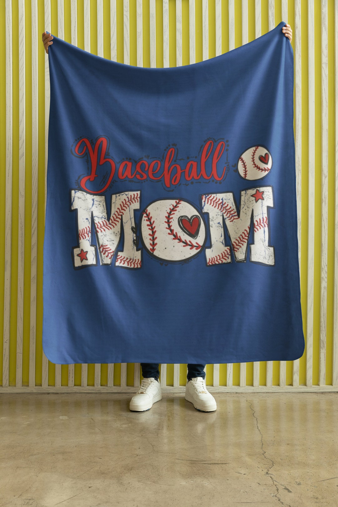 Baseball Blanket, Sport Mom Blanket, Baseball Lover Gift, Sports Mama