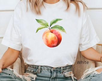 Peach T-Shirt Vintage Graphic Fruit Shirt Aesthetic Fruit Shirt Boho Shirt Fruit Tee Peach Shirt Peach Graphic T-Shirt Gift For Women shirts
