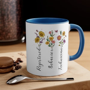 Rbt mok Aba cadeau voor Rbt Bcba mok Rbt geschenken Floral mok Aba therapeut cadeau Rbt gedrag technicus cadeau geregistreerd gedrag technicus