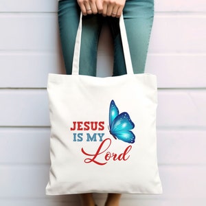 Faith Tote Bag Christian Tote Bag Canvas Gift Religious Gift Scripture Gift Bible Verse Christian Girl Gift Church Gift School Tote Shopper