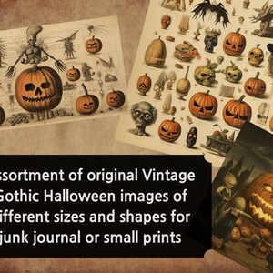 Vintage Gothic Halloween Printables - Etsy