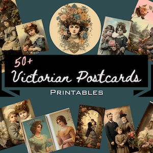 Viktorianische Postkarten Printables