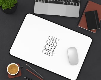 GIUGIOGIIGIO™ Brand Desk Mat - Mouse Pad - [White]