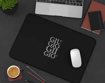 GIUGIOGIIGIO™ Brand Desk Mat - Mouse Pad - [Black]
