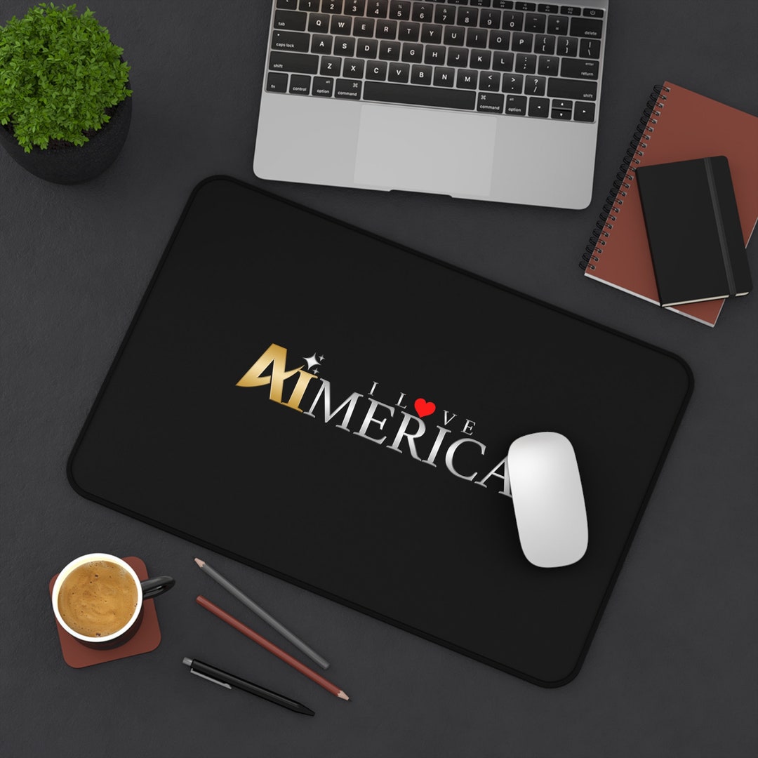 I Love Aimerica™ Brand Desk Mat - Mouse Pad - [black] - Etsy