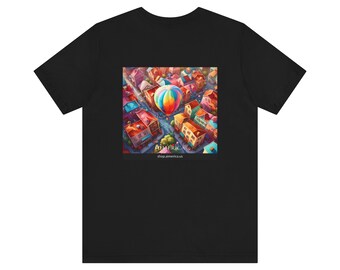 Aimerican Ads™ Brand Retail Fit Unisex Jersey Short Sleeve Tee - The Village Balloons Edition