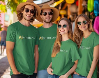Aimerican™ Brand Retail Fit Unisex Jersey Short Sleeve Tee