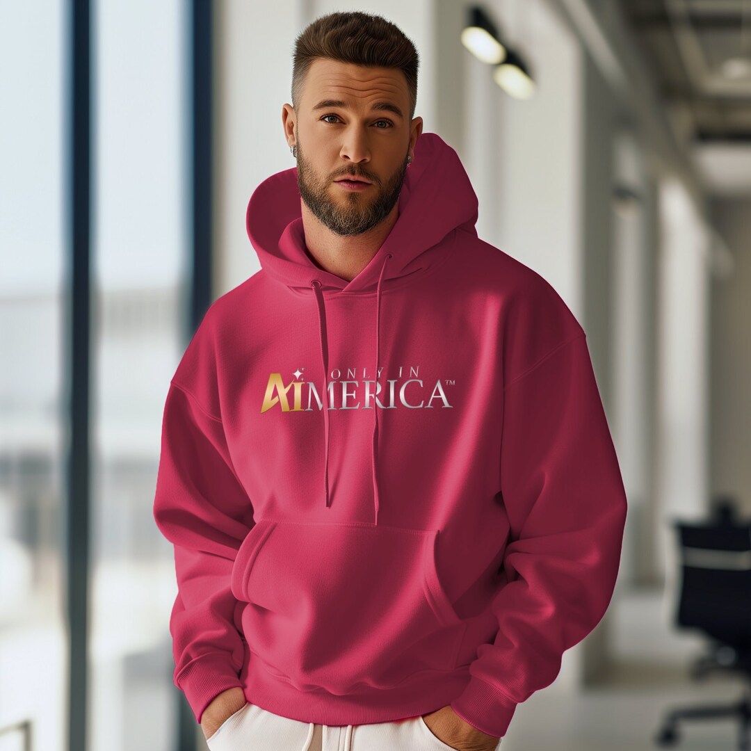 Only in Aimerica™ Brand Unisex College Hoodie - Etsy