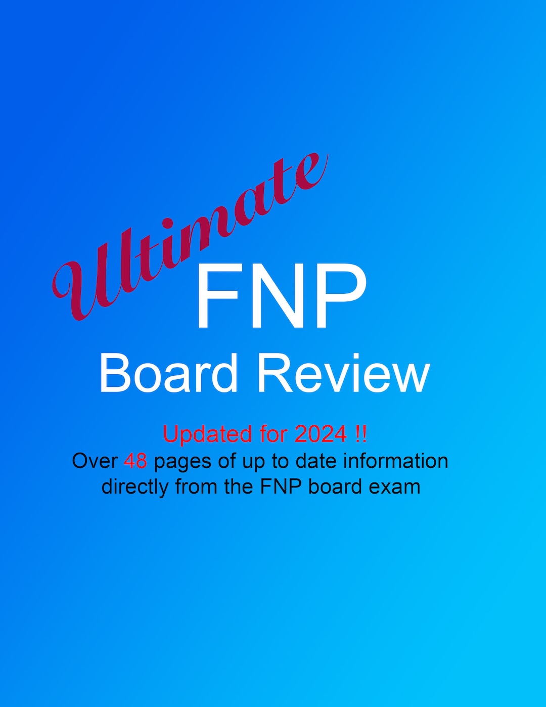 UPDATED for 2024 FNP Exam Review, Fnp Exam Review, FNP Board Review