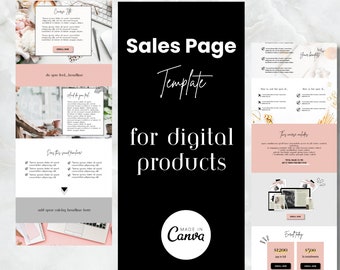 Canva Sales Page Template: High-Converting Landing Page