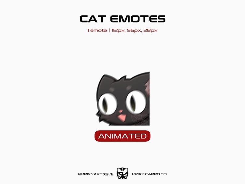 Hyper Emote Black Cat ANIMATED Hyper Emote | Twitch, Discord, Youtube, Tiktok ...