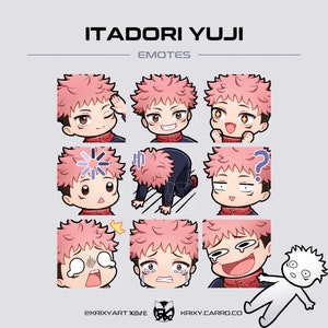Pacote de emotes Chibi Anime Sorcerer [Twitch/Discord/Youtube]