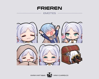 Chibi Anime Mage Emote Pack [Twitch/Discord/Youtube]