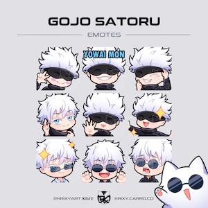 Chibi Anime Sorcerer Emote Pack [Twitch/Discord/Youtube]