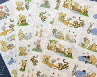 Classic Winnie the Pooh NG, O2, NJ and Oxygen Adhesive Tape, Hypafix Tape, G Tube Tape, Medical Feeding Tube Tape, Happy Birthday Pooh Bear