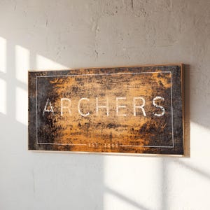 Rustic Canvas Print, Family Name Gift, Family Established Date, Custom Canvas Wall Art, Farmhouse Wall Decor, Personalized Family Name Sign
