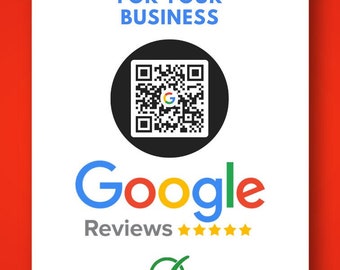 Google review card, Business Review Card for Google, Google Tap to Review Cards, NFC & QR code Review Card, Collect positive reviews.