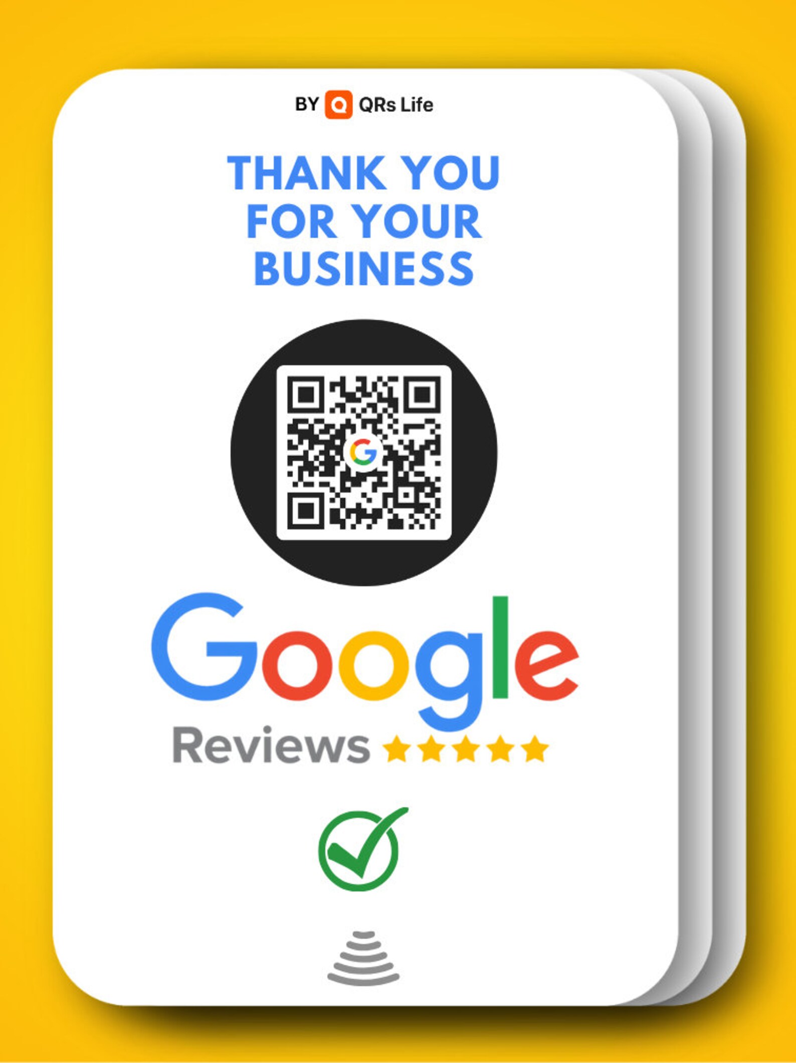 Google Review Card, Business Review Card for Google, Google Tap to ...