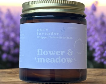 Natural Lavender Whipped Tallow Body Balm