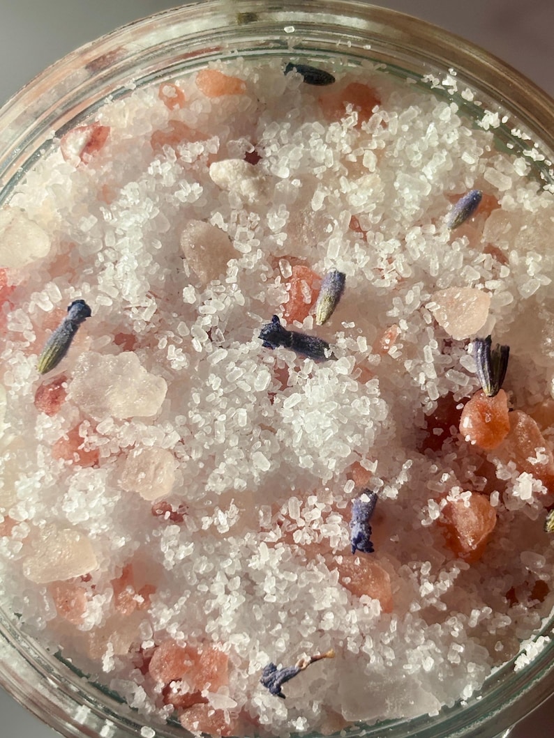 Bath Salts Lavender Relaxation Gift | Epsom Salt Soak for Stress Relief | Spa Gift for Her Under 30 | Natural Bath Soak Himalayan Salt Bild 6
