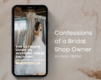 Hochzeitskleid Shopping Ebook, Braut Shop Guide, How To Wedding Dress Shop