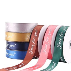 Personalised Ribbon - 15mm Width - Custom Printed - Perfect for Event Planners, Florists, Birthdays, Weddings, Baby Showers, Gift Wrapping
