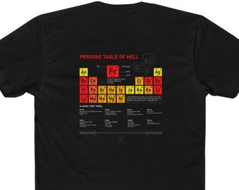 Periodic Table of Hell T-Shirt: CrossFit Benchmark WOD Apparel