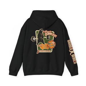 Bear Complex CrossFit Hoodie: Retro Gym Workout Tröja