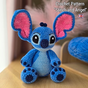 Crochet Pattern Stitch and Angel ENG/Pattern Stitch and Angel English/Stitch/Angel/Pattern Amigurumi/Crochet Pattern Stitch/Amigurumi patter