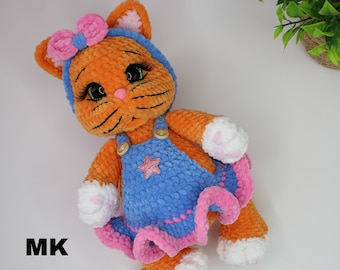 Crochet Pattern Kitty Pdf./ Russian/Мастер-класс Кошечка/ Схема вязания крючком