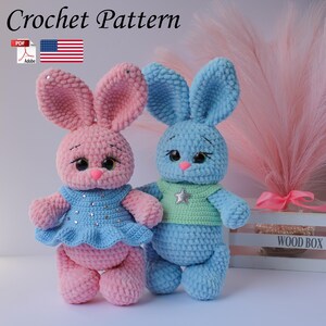 Crochet Pattern Bunny Mimi/Crochet Pattern English/Pattern Bunny/Amigurumi pattern/Pattern Bunny/Mini Bunny Amigurumi