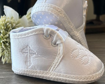 Baby Boy Christening\Baptism Crib Shoes