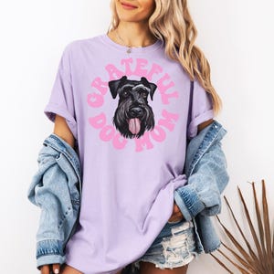 Schnauzer Dog Mom Shirt, Dog Lover Tee, Mother's Day Gift, Animal Mom T-shirt, Pet Owner Gift,Mom of Schnauzers T-shirt, Pet Parent Shirt