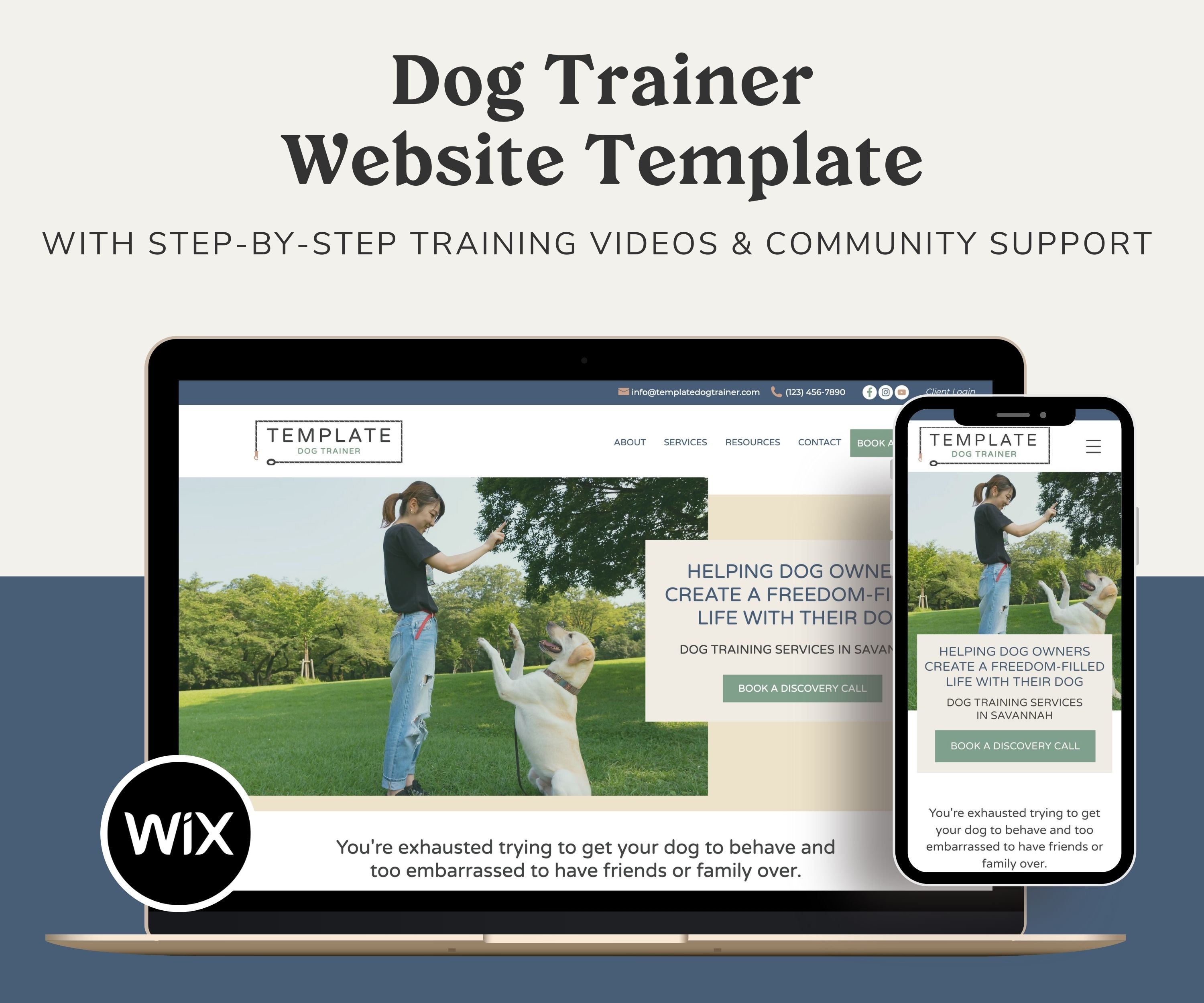 The Dog Trainer Website Template Modern Website Template for Dog The Dog Trainer Website Template Modern Website Template for Dog