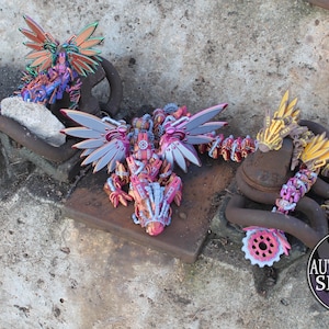 Dragon ailé Steampunk – L'élégance rencontre la mécanique Cinderwing3D