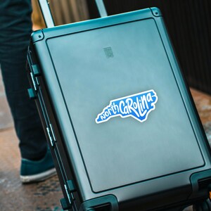 North Carolina Travel Sticker: Gloss Vinyl State Souvenir afbeelding 4