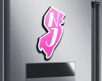 New Jersey Wooden Fridge Magnet - Travel Souvenir Gift