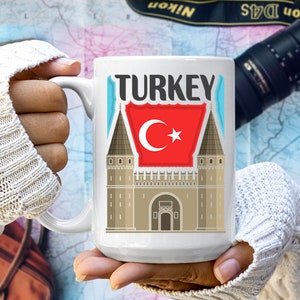 Turkey Travel Coffee Mug: Turkey Souvenir Mug with Istanbul Charm