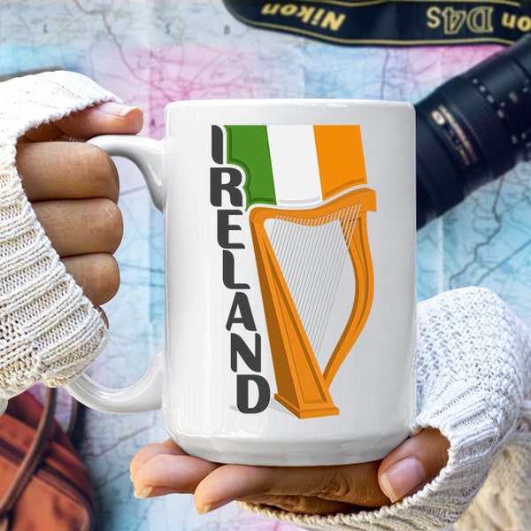 Ireland-Inspired Travel Coffee Mug | Irish Theme Thermal Mug
