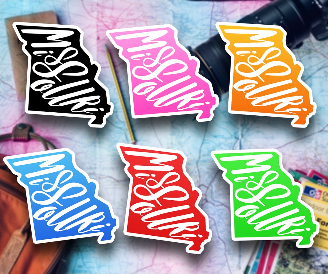 Mon State Sticker Missouri Travel Sticker, State Badge Souvenir, Missouri Suitcase Decal ...