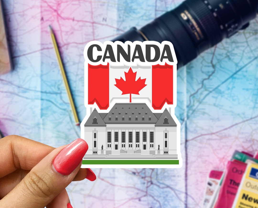 Canada Travel Sticker Passport Souvenir Canadian Suitcase Etsy