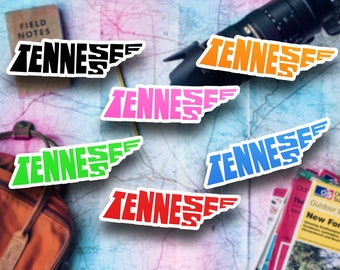 Tennessee Travel Sticker, State Souvenir, Tennessee Suitcase Decal, Vacation Stickers