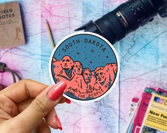 South Dakota Travel Sticker: Mount Rushmore State Badge