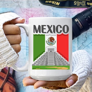 Mexican-Inspired Travel Coffee Mug: Explore Mexico on the Go
