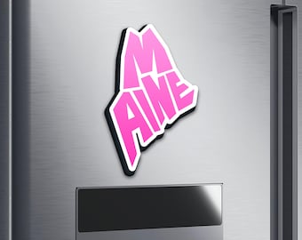 Maine Wooden Fridge Magnet - Travel Souvenir Gift
