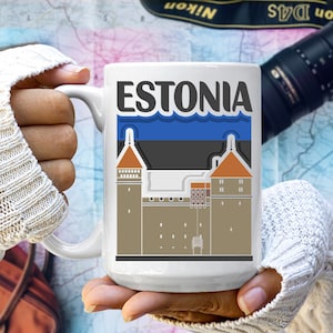 Estonia-Inspired Travel Coffee Mug: Explore the Beauty On-The-Go
