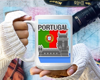 Portugal-Inspired Travel Coffee Mug - Explore Portuguese Culture on the Go!