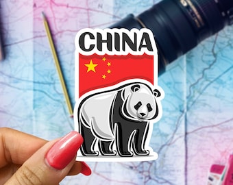 China Travel Sticker, Passport Souvenir, Chinese Suitcase Decal, Vacation Stickers